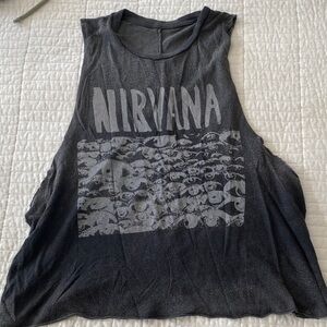 Brandy Melville Black Muscle Tee